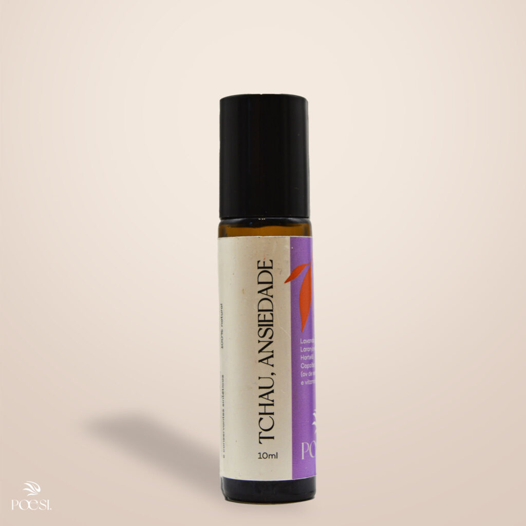 Tchau, Ansiedade  | Roll-on aromático de óleos essenciais – 10 ml