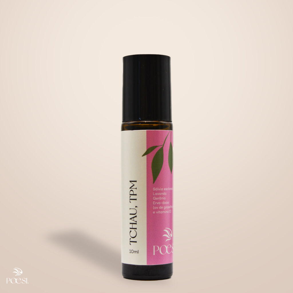 Tchau, TPM  | Roll-on aromático de óleos essenciais – 10 ml